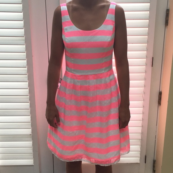 Lily Pulitzer Pink and White Stripe Posey Dress - Picture 2 of 8